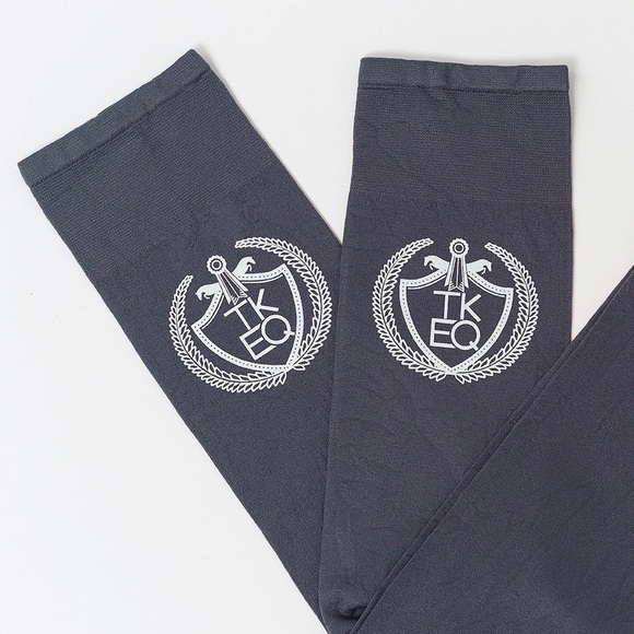 TKEQ | Equestrian crest boot socks | nickel | brand new - Picture 1 of 2